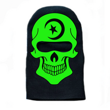 Load image into Gallery viewer, Green Devil Ski Mask