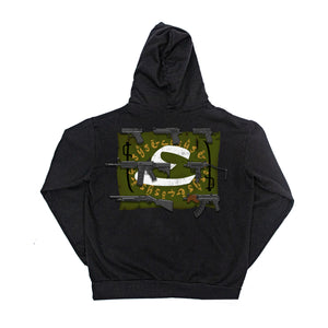 Skull Shooter Hoodie Black