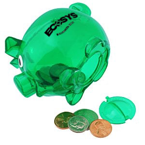 Lil Piggy Bank Green