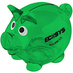 Lil Piggy Bank Green