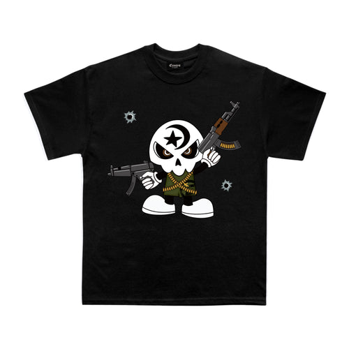 Skull Shooter Tee Black