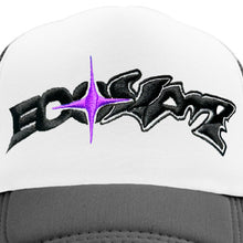 Load image into Gallery viewer, Ecosys Vampire Logo Trucker Hat Black