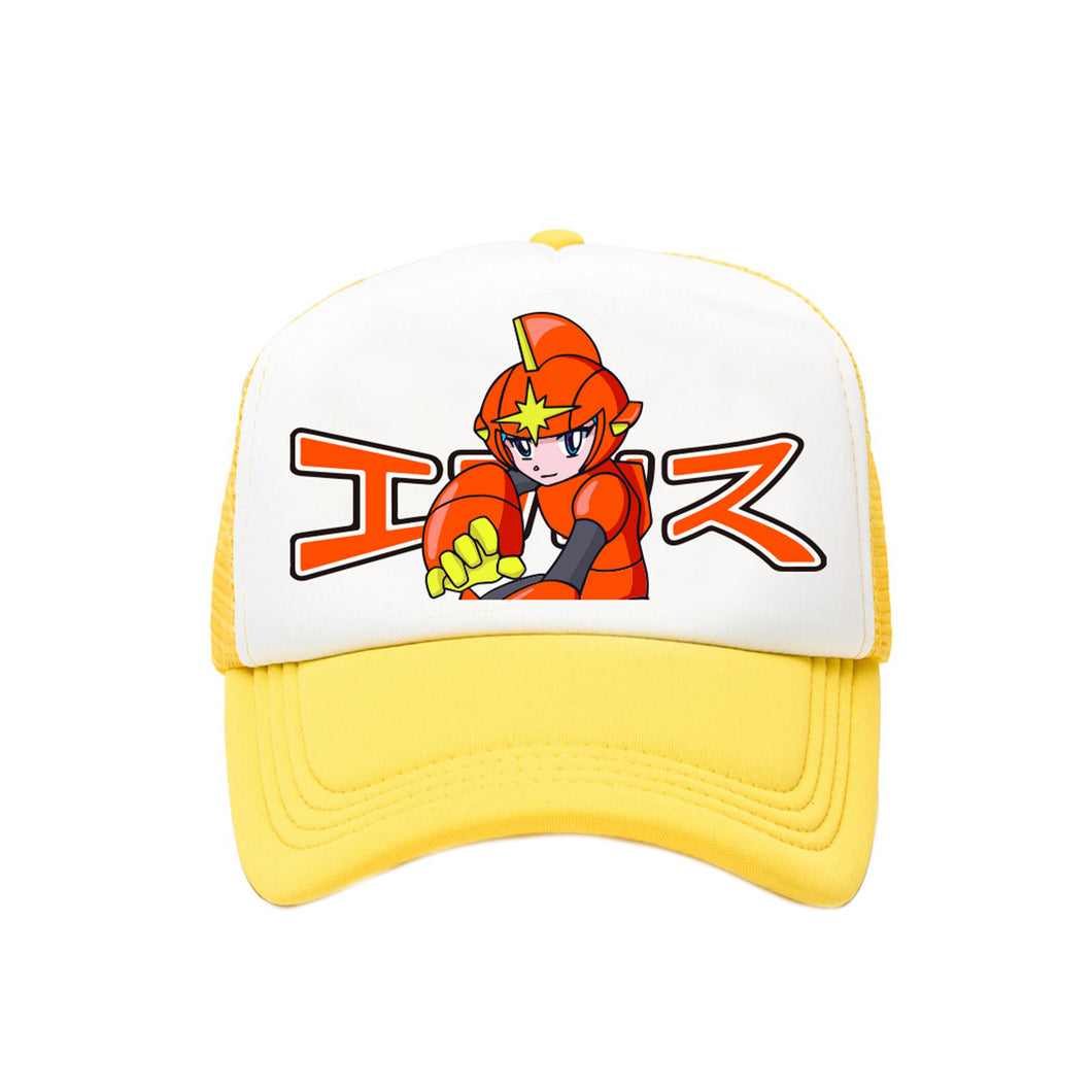 Space Boy Trucker Hat Yellow